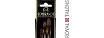Pędzle koci język do farb olejnych i akrylowych Rembrandt, 3sz