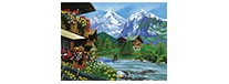 Mountain chalet, zestaw do numeromalowania, Reeves
