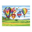 Hot air balloons, zestaw do numeromalowania, Reeves