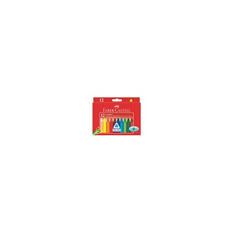 Kredki świecowe trójkątne 12 kol., Faber Castell