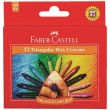 Kredki świecowe trójkątne 12 kol. (+4), Faber Castell