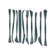 Szpatułki do modelowania, zestaw 10 sztuk, dł.18 cm