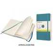 Notes Moleskine morski, gładki, miękka oprawa, 9x14cm