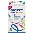Pisaki metaliczne Giotto Turbo Glitter, 8 kol.
