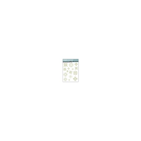 Śnieżynki, naklejki Stickino, 30 x 38cm