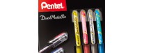 Długopisy żelowe metaliczne, Pentel, 4 kolory (set 1)