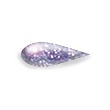 Mauve, brokatowa farba do tkanin, Diam's 37 ml