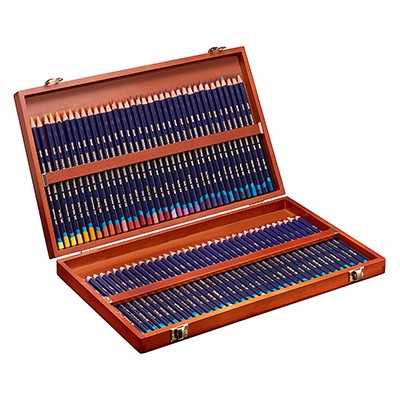 Tusz w kredce Inktense, Derwent, 72 kolory, kaseta drewniana