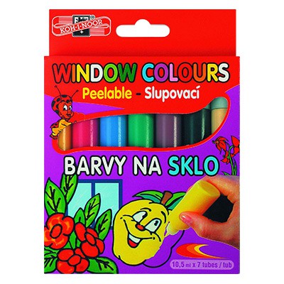 Farby witrażowe Koh–I–Noor 7 kol.