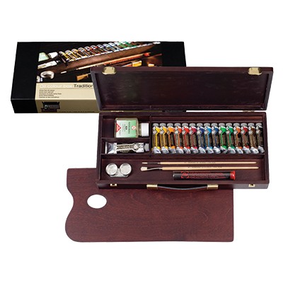 Farby olejne Talens Rembrandt, Traditional Box, 25 elementów