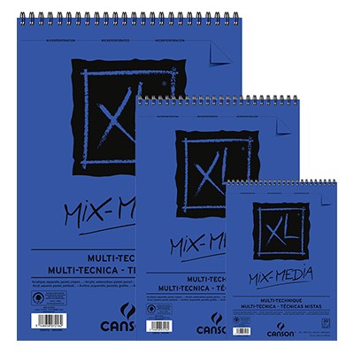 XL Mix Media, blok do akwareli i gwaszy Canson, 30 ark. A3, 300g