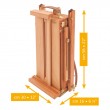 wooden easel box small