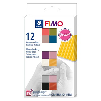 Zestaw Fimo soft i effect, Fasion 12 x 25 g