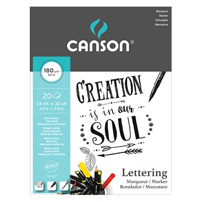 Canson Lettering Marker, blok 24 x 32 cm