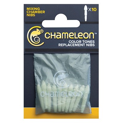 Chamber nibs, wymienne końcówki do komory z bazą, Chameleon,10s