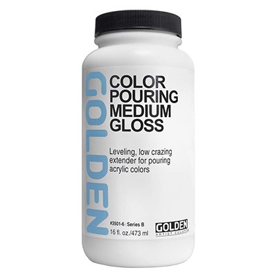 Color Pouring Medium Gloss, Golden 473 ml