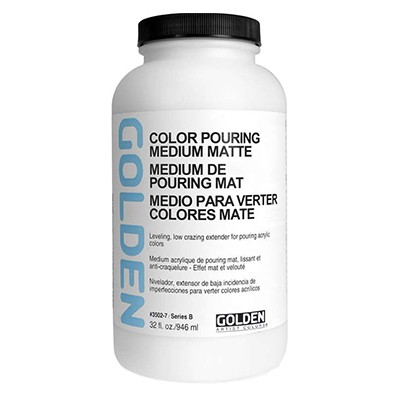 Color Pouring Medium Matte, Golden 946 ml