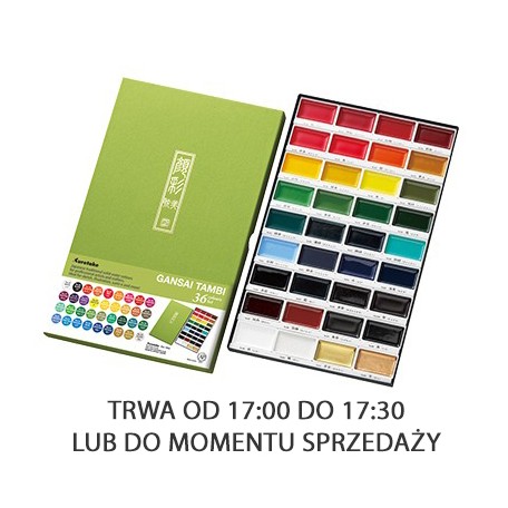 Farby akwarelowe Gansai Tambi, Kuretake, zestaw 36 kol.
