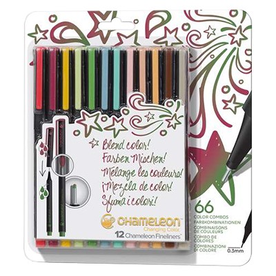 Cienkopisy tonalne Chameleon, Designer 12 kol.