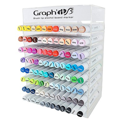Box set, zestaw markerów Graph'it Brush, 96 kol.