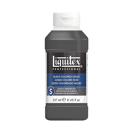 black gesso liquitex