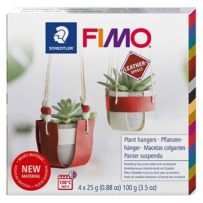 Fimo Leather Plant Hangers