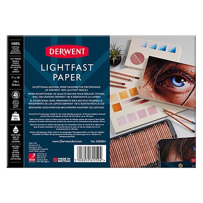 Lightfast Paper blok rysunkowy Derwent, 17 x 25 cm