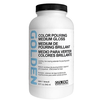Color Pouring Medium Gloss, Golden 946 ml
