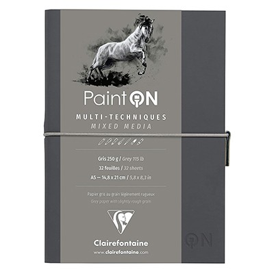 paint on gris clairefontaine