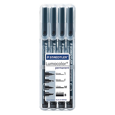 Lumocolor, zestaw pisaków Staedtler 4 sztuki