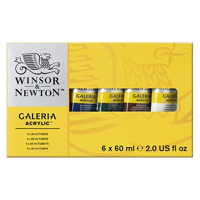Farby akrylowe Galeria, zestaw 6 x 60ml