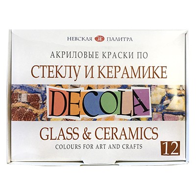 Farby do szkła i ceramiki Decola, 12 x 20 ml