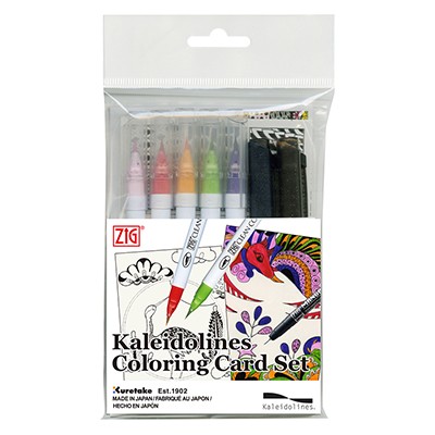Kaleidolines Hanafuda, zestaw do kolorowania Kuretake