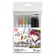 kaleidolines coloring card set kuretake