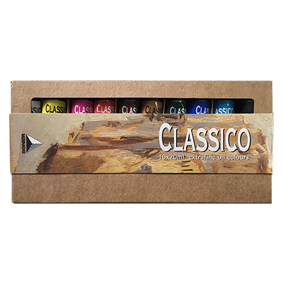 Farby olejne Classico Maimeri, zestaw 10 x 20 ml