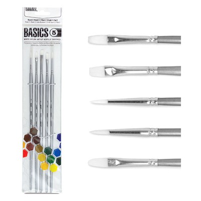 Zestaw pędzli syntetycznych Liquitex Basics, 5 szt