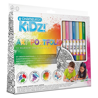 Pisaki tonalne Chameleon Kidz!, 14 kolorów