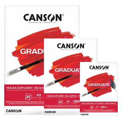 Blok Oil & Acrylic Canson Graduate, 290 g, A5