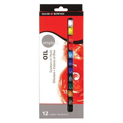 Farby olejne Simply Daler-Rowney, 12 x 12ml