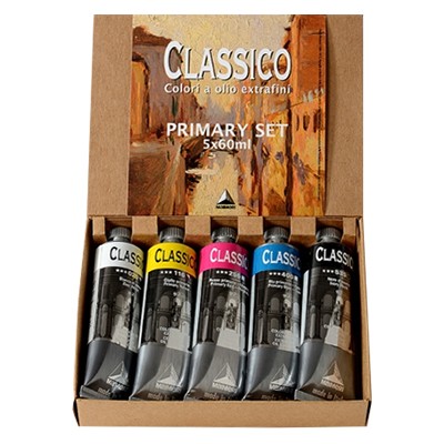 Farby olejne Classico, zestaw 5 x 60ml