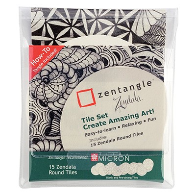 Zentangle / zendala, zestaw 15 sztuk