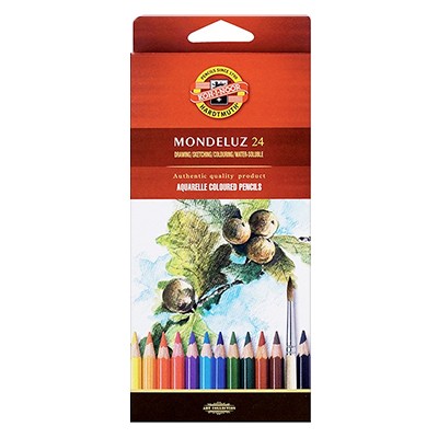 Kredki akwarelowe Mondeluz, Koh-i-Noor, 24 kolory