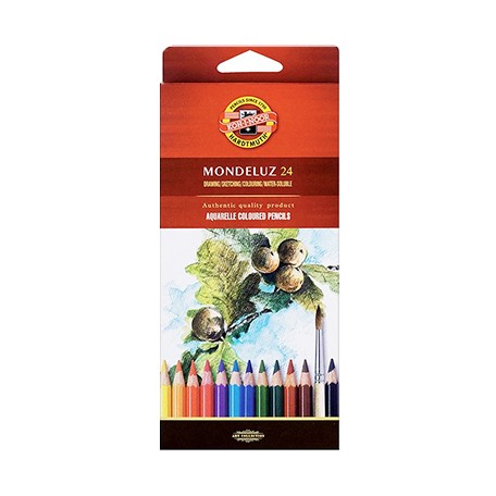 Kredki akwarelowe Mondeluz, Koh-i-Noor, 24 kolory