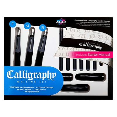 Zestaw do kaligrafii Writing Set, Zieler, 17 elementów