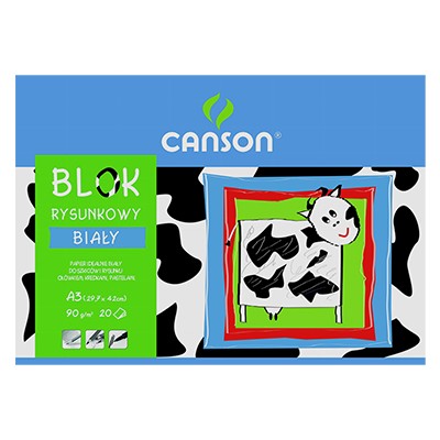Blok rysunkowy biały canson