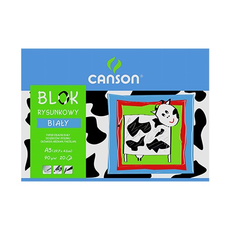 Blok rysunkowy biały canson