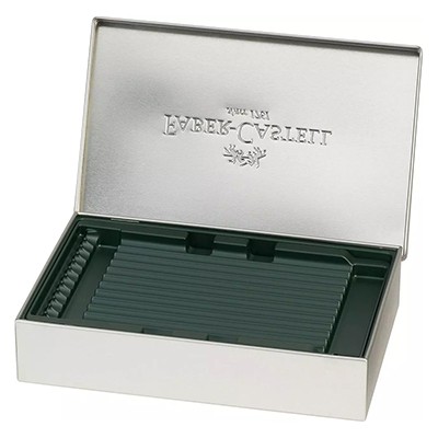 metalowy piornik faber castell