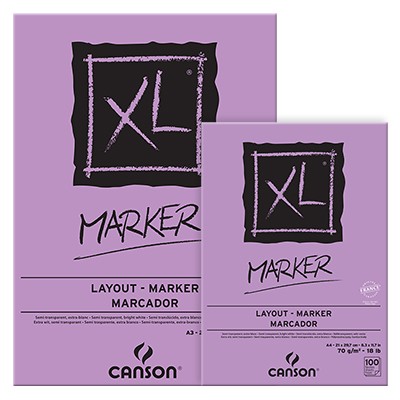 Canson Marker XL, blok do pisaków i markerów A3, 100 ark. 70g