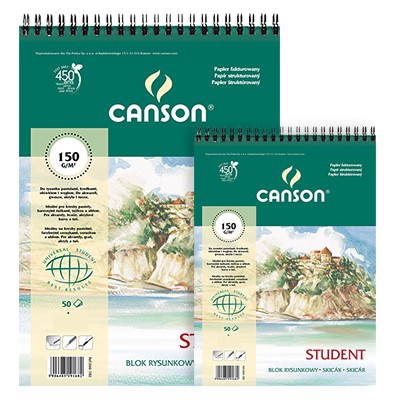 Blok rysunkowy na spirali Canson Student