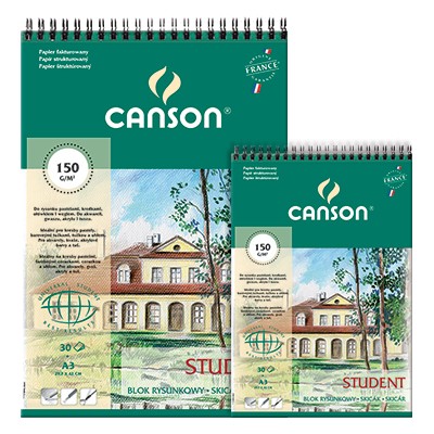Blok rysunkowy na spirali Canson Student
